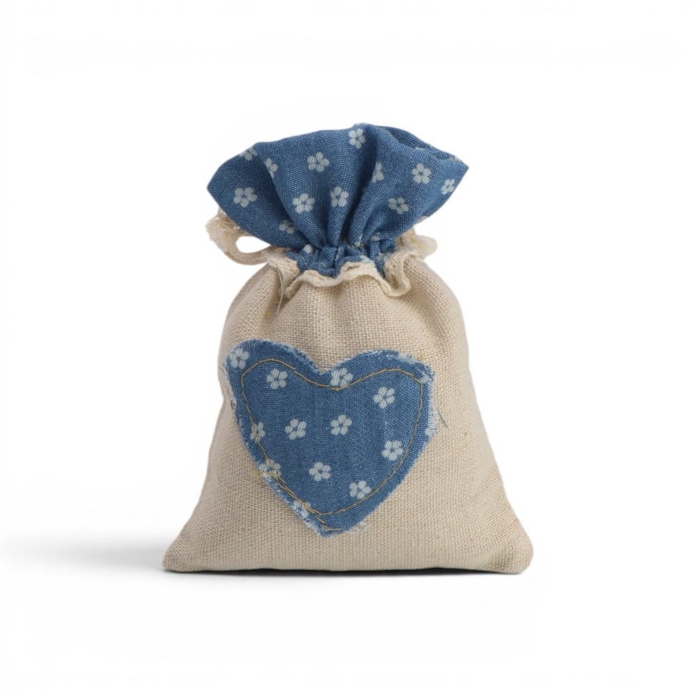 SACCHETTO JEANS CON CUORE
